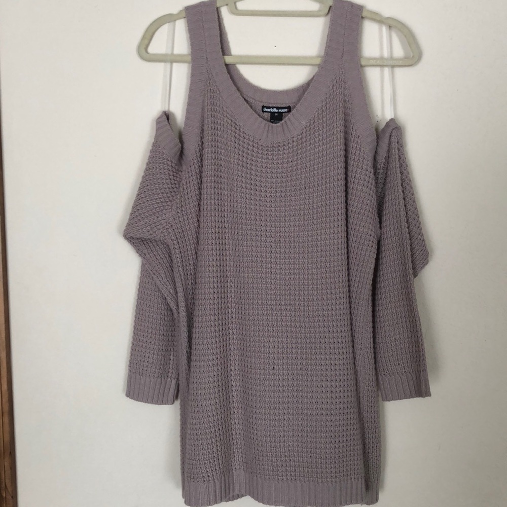 Open shoulder sweater!